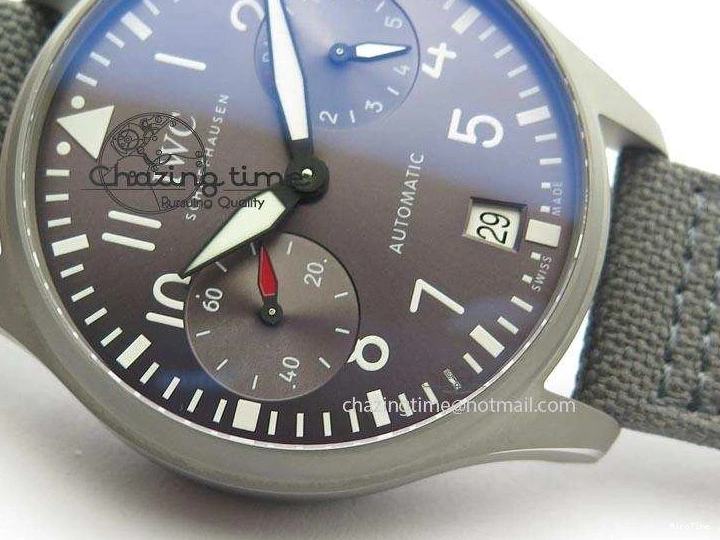 MIROTIME 0329 SunProtective Big Pilot Real PR IW500910 “Patrouille Suisse” ZF 1:1 Best Edition On Gray Nylon Strap 7278
